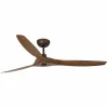 FARO BARCELONA Ventilateur plafond Morea L DC 3 pales brun foncé^ Ventilateurs