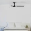 FARO BARCELONA Ventilateur plafond Point M, DC, 3 pales, noir^ Ventilateurs