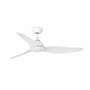 FARO BARCELONA Ventilateur plafond Sioux L, 3 pales DC IP44 blanc^ Ventilateurs
