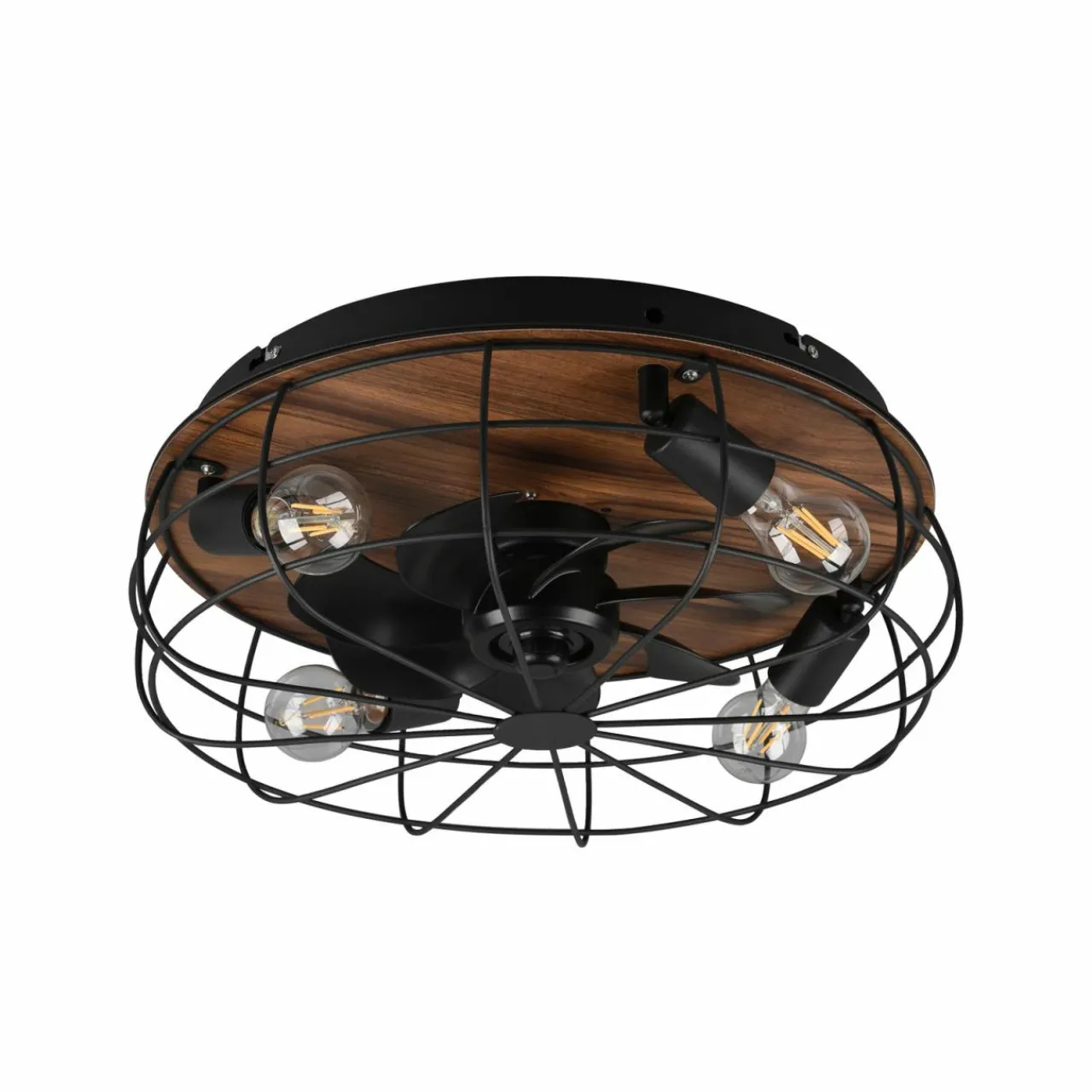 ventilateur_trondheim_tlcommande_xe_bois_2.webp Reality Leuchten Ventilateur Trondheim, télécommande, 4xE27, bois^ Ventilateurs
