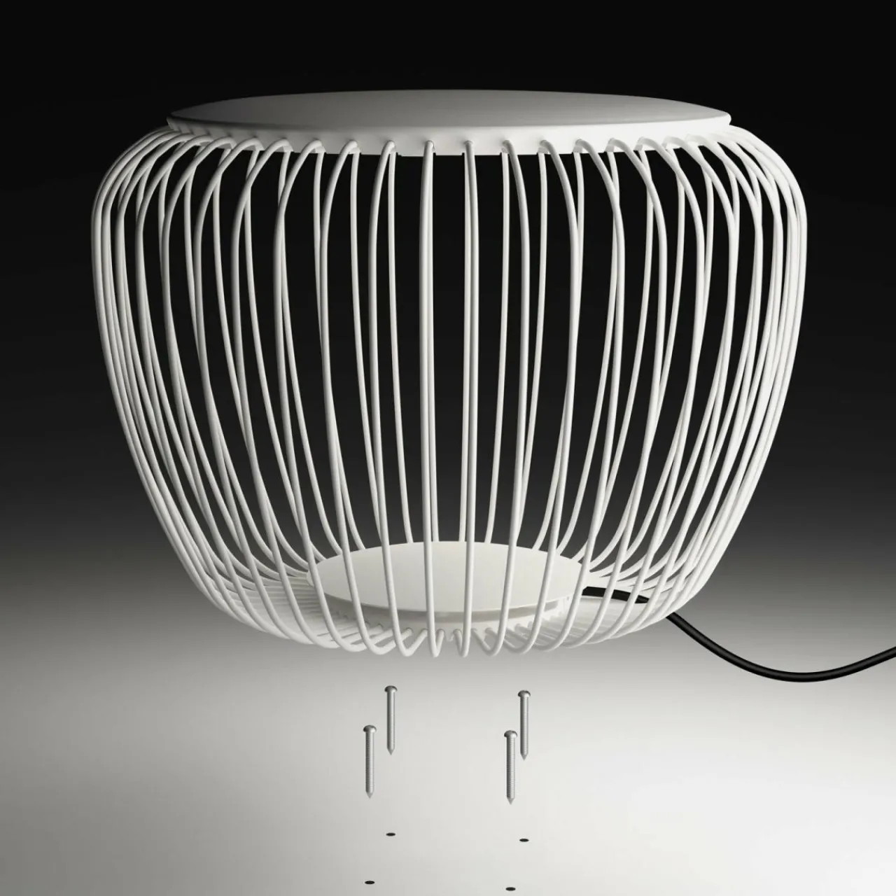vibia_meridiano__lampe_ext__cm_crme_6.webp Vibia Meridiano 4710 lampe ext., Ø 64 cm, crème^ Lampes Décoratives