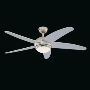 Westinghouse Bendan ventilateur luminaire, argenté^ Ventilateurs