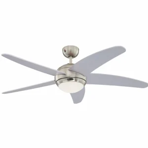 Westinghouse Bendan ventilateur luminaire, argenté^ Ventilateurs