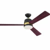Westinghouse Tristan ventilateur noir/merisier^ Ventilateurs