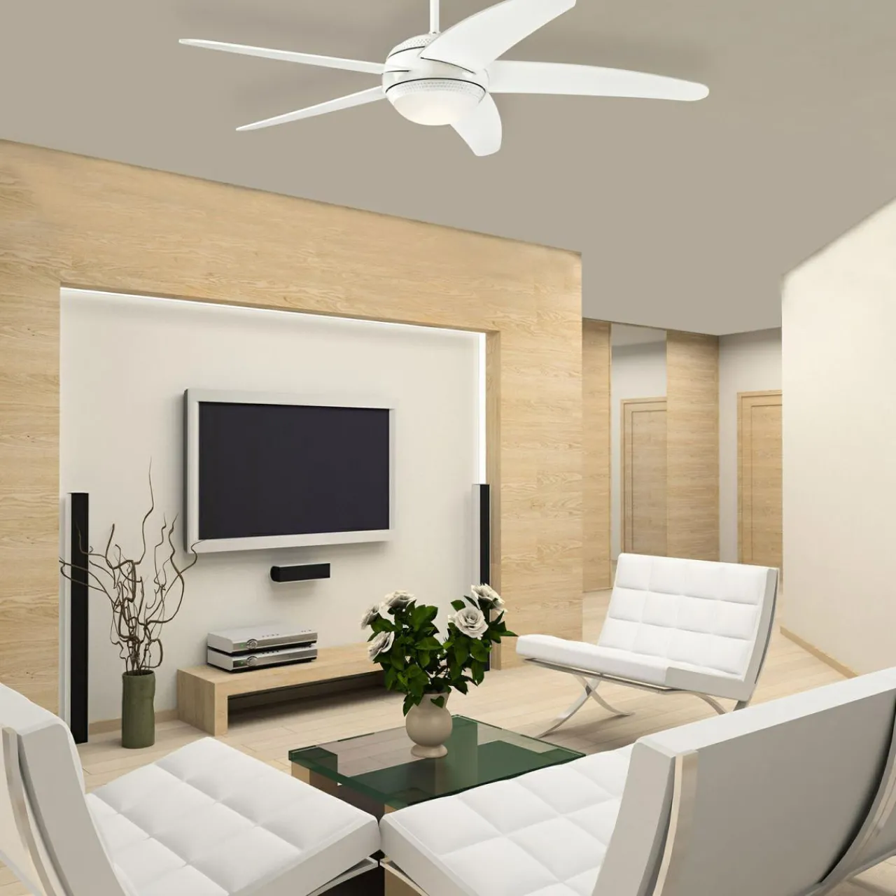 westinghouse_ventilateur_de_plafond_led_bendan_blanc_silencieux_1.webp Westinghouse Ventilateur de plafond LED Bendan, blanc, silencieux^ Ventilateurs