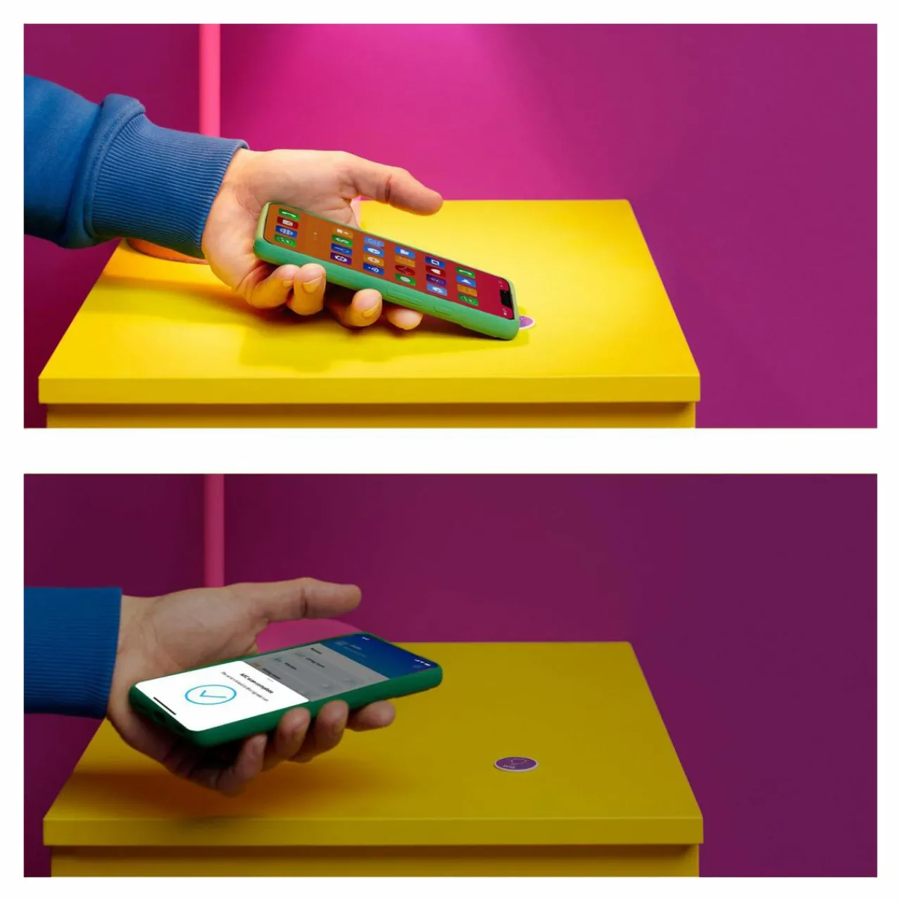 WiZ NFC tag, autocollant, autonome, lot de 4^ Ponts De Connexion