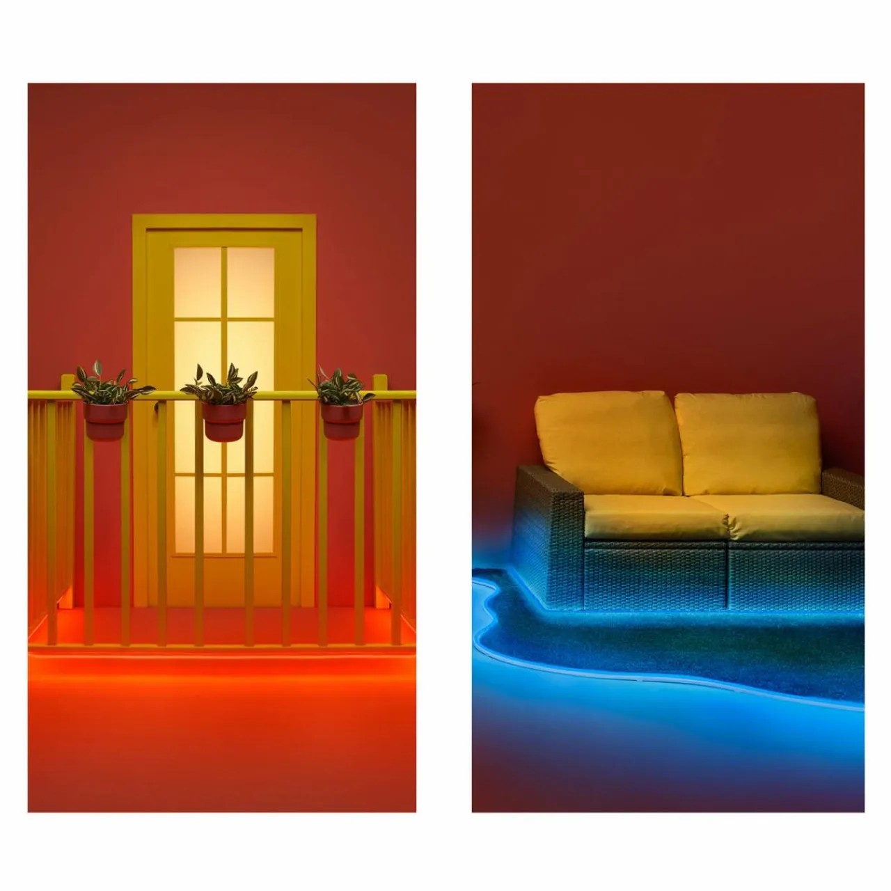 wiz_smart_outdoor_kit_ruban_led_wlan_rgbw_ip_m_3.webp WiZ Smart Outdoor kit ruban LED, WLAN RGBW IP65 5m^ Lampes Décoratives