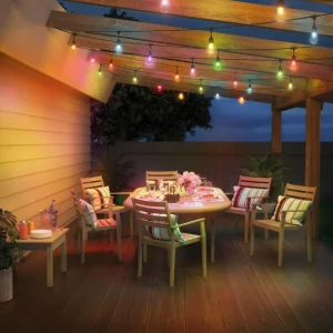 WiZ String Lights Guirlande lumineuse LED d'extérieur, 14,8 m, CCT, RVB^ Lampes Décoratives