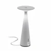 Zafferano Dama lampe à poser rechargeable IP54 blanc^ Lampes Décoratives