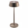 Zafferano Lampe à poser LED rechargeable Sister Light cuivrée CCT^ Lampes Décoratives