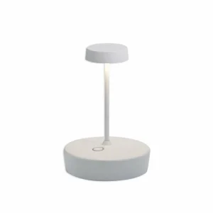Zafferano Lampe à poser LED rechargeable Swap mini, blanc, 15 cm, IP65^ Lampes Décoratives