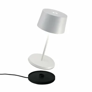 Zafferano Olivia mini 3K lampe de table rechargeable blanc^ Lampes Décoratives