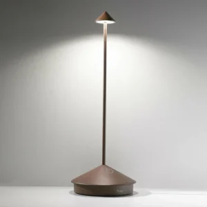 Zafferano Pina 3K lampe à poser rechargeable IP54 corten^ Lampes Décoratives