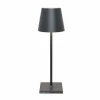 Zafferano Poldina L Desk lampe batterie IP54 gris^ Lampes Décoratives