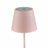 Zafferano Poldina lampe à poser LED, batterie, mat, rose^ Lampes Décoratives