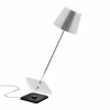 Zafferano Poldina lampe batterie, décor chromé^ Lampes Décoratives