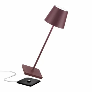 Zafferano Poldina lampe batterie IP65 bordeaux^ Lampes Décoratives