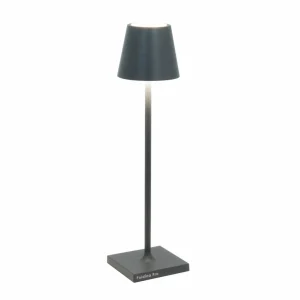 Zafferano Poldina micro luminaire rechargeable, IP65 gris foncé^ Luminaires De Terrasse | Lampes Décoratives