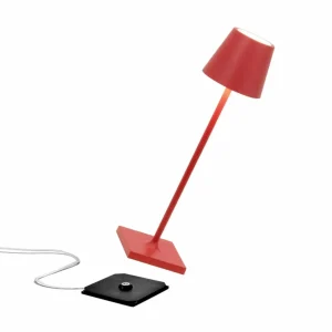 Zafferano Poldina micro luminaire rechargeable IP65 rouge^ Luminaires De Terrasse | Lampes Décoratives