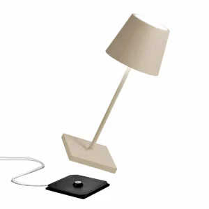 Zafferano Poldina mini lampe batterie IP65 sable^ Lampes Décoratives