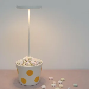 Zafferano Poldina Reverso lampe batterie blanc^ Lampes Décoratives