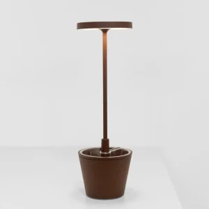 Zafferano Poldina Reverso lampe batterie corten^ Lampes Décoratives